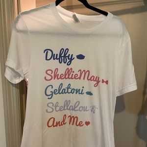 Medium White Duffy and Friends Tee